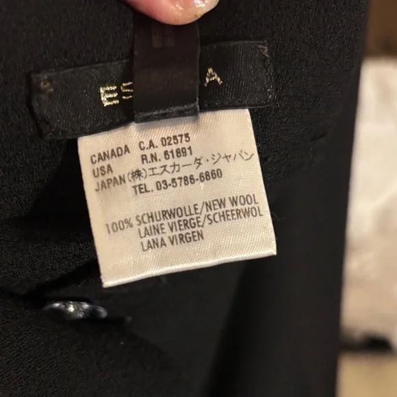 New Escada Tovah Wool straight leg pants - Picture 3 of 5